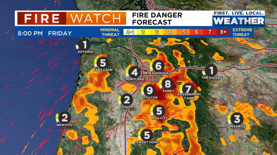 特大野火预警，电力公司警告可能停电