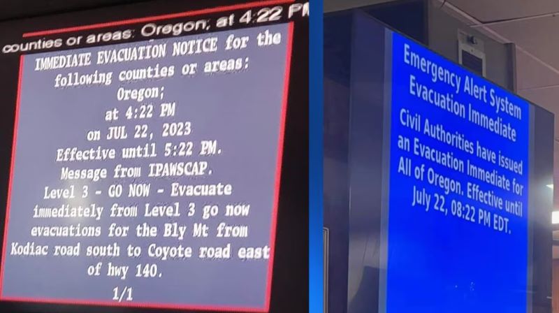 【撤离俄勒冈州】？！政府工作人员打错字！