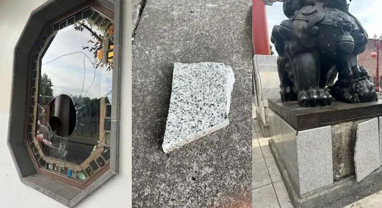 俄勒冈州兰苏园疑因仇恨犯罪被砸！洋人网友很反感