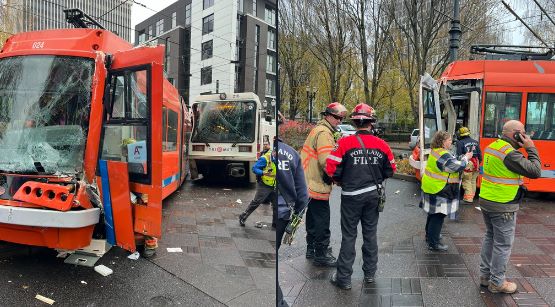 波特兰MAX火车与轻轨电车相撞