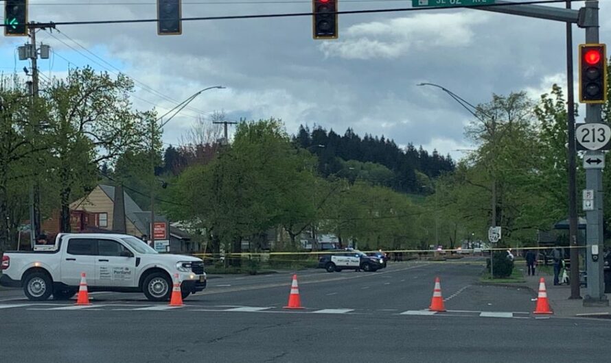 波特兰东南区繁忙路段突发枪击，汽车布满弹孔，1死1伤