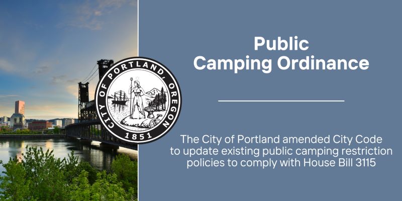 波特兰实施露营新规！可有条件在公共财产上搭篷睡觉！