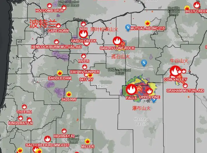 今夜雷暴！俄勒冈州多处山火蔓延失控，打劫瞄准撤离区！