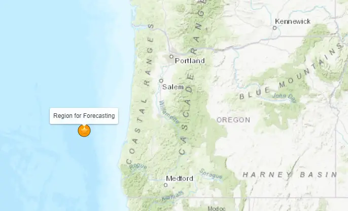 俄勒冈海岸附近发生 5 级地震，可能有余震！