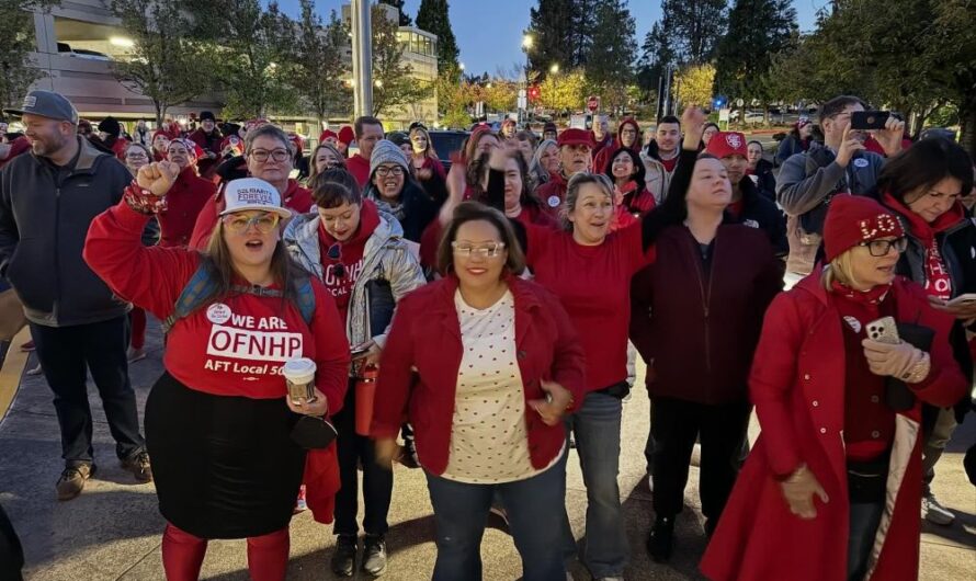 Kaiser全美罢工蔓延！波特兰都市圈4000前线医护人员上街举牌！