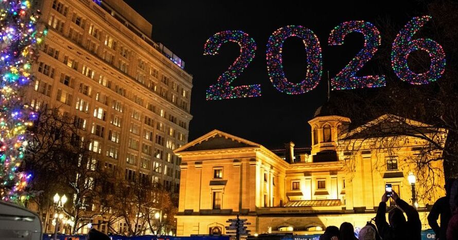 波特兰跨年夜震撼登场！无人机倒计时秀＋免费公交带你嗨到2026！