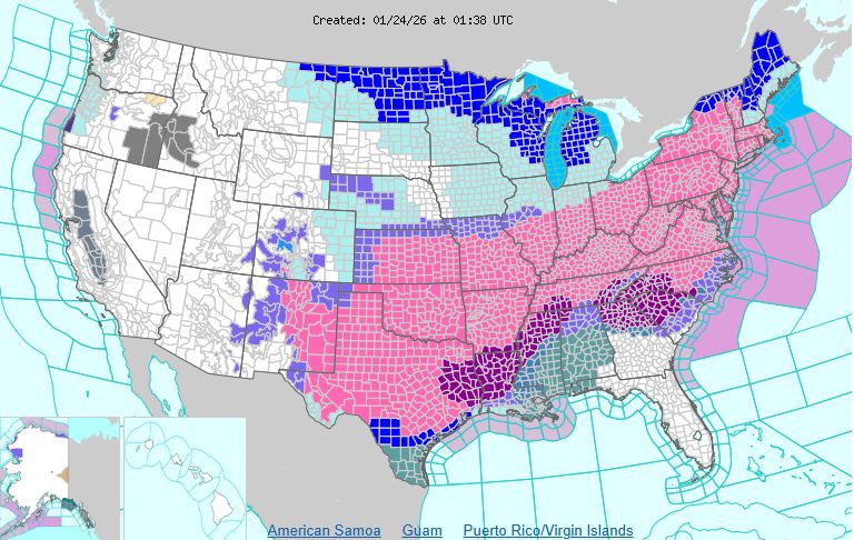 全美多地“冻到停摆”！北极寒流重创超半国土，波特兰持续严寒！
