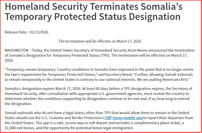 约4000人被责令限期离美！美国宣布终止他们的临时保护身份！